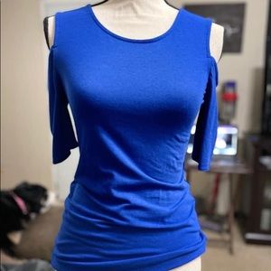 EXPRESS cold shoulder top